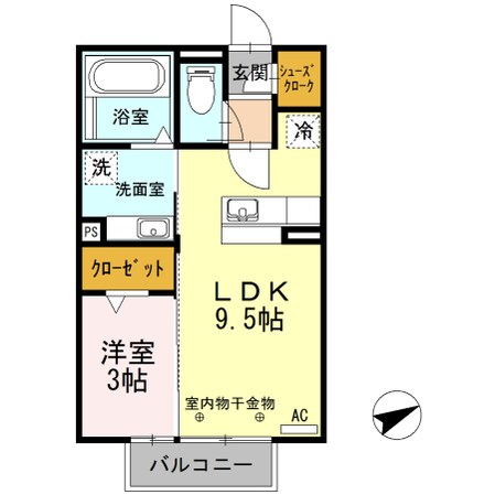 中川原駅 徒歩12分 2階の物件間取画像